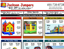 Tablet Screenshot of jacksonjumpers.com